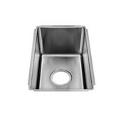  J18 Collection 025801 Undermount 18 Gauge Stainless Steel Single Bowl Kitchen Sink,  14''W x 18''D x 8''H