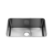  Classic Collection 3218 Undermount 16 Gauge Stainless Steel Single Bowl Kitchen Sink, 28-1/2''W x 18-1/2''D x 10''H