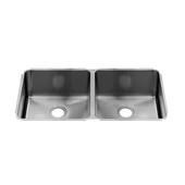  Classic Collection 3238 Undermount 16 Gauge Stainless Steel Double Bowl Kitchen Sink, 38-1/2''W x 19-1/2''D x 10''H