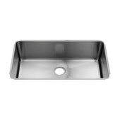  Classic Collection 3259 Undermount 16 Gauge Stainless Steel Single Bowl Kitchen Sink, 34-1/2''W x 19-1/2''D x 10''H