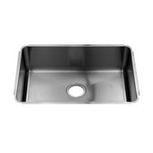  Classic Collection 3285 Undermount 16 Gauge Stainless Steel Single Bowl Kitchen Sink, 25-1/2''W x 17-1/2''D x 8''H
