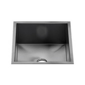  UrbanEdge® Collection 3609 Undermount 16 Gauge Stainless Steel Single Bowl Specialty Sink, 16-1/2''W x 16-1/2''D x 7''H