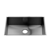  UrbanEdge® Collection 3612 Undermount 16 Gauge Stainless Steel Single Bowl Kitchen Sink, 28-1/2''W x 17-1/2''D x 10''H