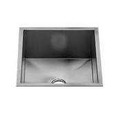  UrbanEdge® Collection 3613 Undermount 16 Gauge Stainless Steel Single Bowl Specialty Sink, 16-1/2''W x 16-1/2''D x 7''H