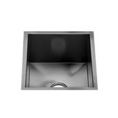  UrbanEdge® Collection 3614 Undermount 16 Gauge Stainless Steel Single Bowl Specialty Sink, 13-1/2''W x 16-1/2''D x 7''H