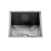  UrbanEdge® Collection 3616 Undermount 16 Gauge Stainless Steel Single Bowl Specialty Sink, 13-1/2''W x 16-1/2''D x 7''H
