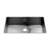  UrbanEdge® Collection 3633 Undermount 16 Gauge Stainless Steel Single Bowl Kitchen Sink, 34-1/2''W x 19-1/2''D x 10''H