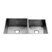 UrbanEdge® Collection 3640 Undermount 16 Gauge Stainless Steel Double Bowl Kitchen Sink , 35-1/2''W x 19-1/2''D x 10''H