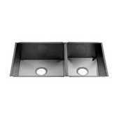  UrbanEdge® Collection 3658 Undermount 16 Gauge Stainless Steel Double Bowl Kitchen Sink, 32-1/2''W x 17-1/2''D x 10''H