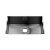  UrbanEdge® Collection 3680 Undermount Stainless Steel Single Bowl Kitchen Sink, 25-1/2''W x 17-1/2''D x 10''H