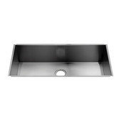  UrbanEdge® Collection 3695 Undermount 16 Gauge Stainless Steel Single Bowl Kitchen Sink, 37-1/2''W x 17-1/2''D x 10''H