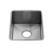  J7® Collection 3907 Undermount 16 Gauge Stainless Steel Single Bowl Kitchen Sink, 13-1/2''W x 17-1/2''D x 8''H