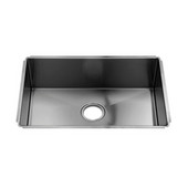  J7® Collection 3910 Undermount 16 Gauge Stainless Steel Single Bowl Kitchen Sink, 25-1/2''W x 17-1/2''D x 8''H
