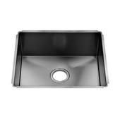  J7® Collection 3912 Undermount 16 Gauge Stainless Steel Single Bowl Kitchen Sink, 19-1/2''W x 17-1/2''D x 8''H