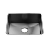  J7® Collection 3913 Undermount 16 Gauge Stainless Steel Single Bowl Kitchen Sink, 22-1/2''W x 17-1/2''D x 8''H