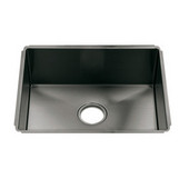  J7® Collection 3914 Undermount 16 Gauge Stainless Steel Single Bowl Kitchen Sink, 22-1/2''W x 17-1/2''D x 10''H