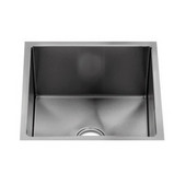  J7® Collection 3923 Undermount 16 Gauge Stainless Steel Single Bowl Specialty Sink, 13-1/2''W x 13-1/2''D x 7''H