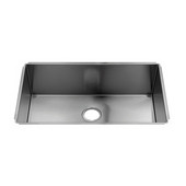  J7® Collection 3925 Undermount 16 Gauge Stainless Steel Single Bowl Kitchen Sink, 31-1/2''W x 18-1/2''D x 10''H