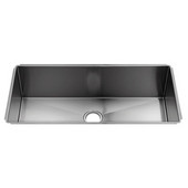  J7® Collection 3927 Undermount 16 Gauge Stainless Steel Single Bowl Kitchen Sink, 34-1/2''W x 17-1/2''D x 10''H