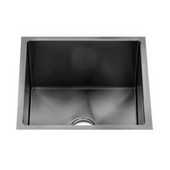  J7® Collection 3931 Undermount 16 Gauge Stainless Steel Single Bowl Specialty Sink, 16-1/2''W x 16-1/2''D x 7''H