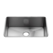  J7® Collection 3932 Undermount 16 Gauge Stainless Steel Single Bowl Kitchen Sink, 28-1/2''W x 18-1/2''D x 10''H