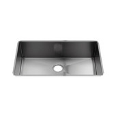  J7® Collection 3944 Undermount 16 Gauge Stainless Steel Single Bowl Kitchen Sink, 34-1/2''W x 19-1/2''D x 10''H