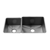  J7® Collection 3953 Undermount 16 Gauge Stainless Steel Double Bowl Kitchen Sink,  32-1/2''W x 19-1/2''D x 10''H