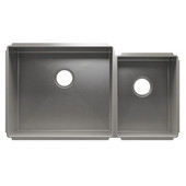  J7® Collection 3959 Undermount 16 Gauge Stainless Steel Double Bowl Kitchen Sink, 35-1/2''W x 19-1/2''D x 10''H