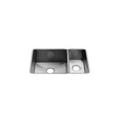  J7® Collection 3982 Undermount 16 Gauge Stainless Steel Double Bowl Kitchen Sink, 29-1/2''W x 17-1/2''D x 10''H