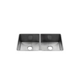  J7® Collection 3987 Undermount 16 Gauge Stainless Steel Double Bowl Kitchen Sink, 32-1/2''W x 17-1/2''D x 8''H