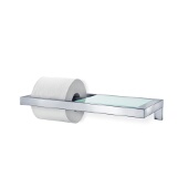  Menoto Wall Mounted Toilet Paper Holder-w/Glass Shelf-Menoto
