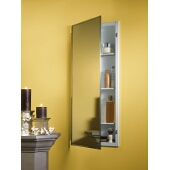 Louver Doors (Rectangle) Recess Mount 1 Door Medicine Cabinet w