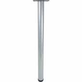  Rockwell Adjustable Table Leg Set of 4 in Aluminum Silver, 2'' Diameter x 28'' H