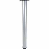  Rockwell Adjustable Table Leg Set of 4 in Aluminum Silver, 2-3/8'' Diameter x 28'' H