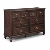  Flexsteel® Southport Dresser In Dark Brown Aged Oak, 54''W x 18-1/4''D x 36''H