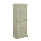  Seaside Lodge Kitchen Pantry in Hand Rubbed White, 30-1/2'' W x 18-1/4'' D x 72'' H