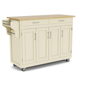 Mix and Match Create-a-Cart White Finish Wood Top, 48-3/4'' W x 17-3/4'' D x 34''H