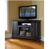  Alexandria 48'' Corner TV Stand in Black Finish