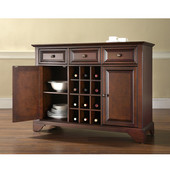  LaFayette Buffet Server / Sideboard Cabinet with Wine Storage in Vintage Mahogany Finish
