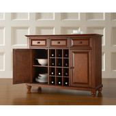  Cambridge Buffet Server / Sideboard Cabinet with Wine Storage in Classic Cherry Finish