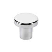  Contemporary Collection Flat Circular Knob in Bright Chrome, 1'' Diameter x 1'' Height (CTC 5/8'')