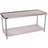 Aero Stainless Steel  Work Table w/ Gal. Steel Shelf, 36'' Deep x 120'' Wide, Available in Multiple Sizes