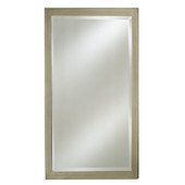  - Estate Collection Wall Mirror, Contemporary, 16'' W x 22'' H, Brushed Silver