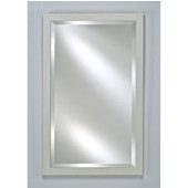  - Estate Collection Wall Mirror, Contemporary, 20'' W x 26'' H, Satin White