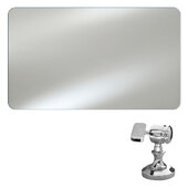  Radiance Frameless 30'' W x 36'' H Horizontal Hung Rectangular Polished Radius Edge Bath Mirror w/ Polished Chrome Transitional Brackets