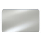  Radiance Frameless Collection 16'' W x 26'' H Horizontal Hung Rectangular Polished Radius Edge Bathroom Mirror, 16'' W x 3/16'' D x 26'' H