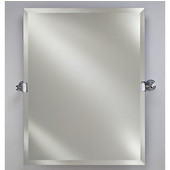  Frameless Radiance Rectangular Mirror without Mounting Brackets, 24'' W x 36'' H