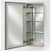  - Broadway Collection Single Door Medicine Cabinet, 24'' W x 4'' D x 30'' H, Beveled Edge