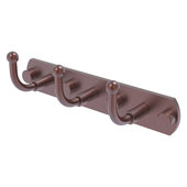  Skyline Collection 3-Position Bathroom Multi Hook in Antique Copper, 8'' W x 2-1/2'' D x 2-11/16'' H