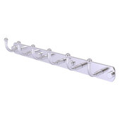  Skyline Collection 6-Position Tie and Belt Rack in Satin Chrome, 15-1/2'' W x 2-1/2'' D x 2-11/16'' H